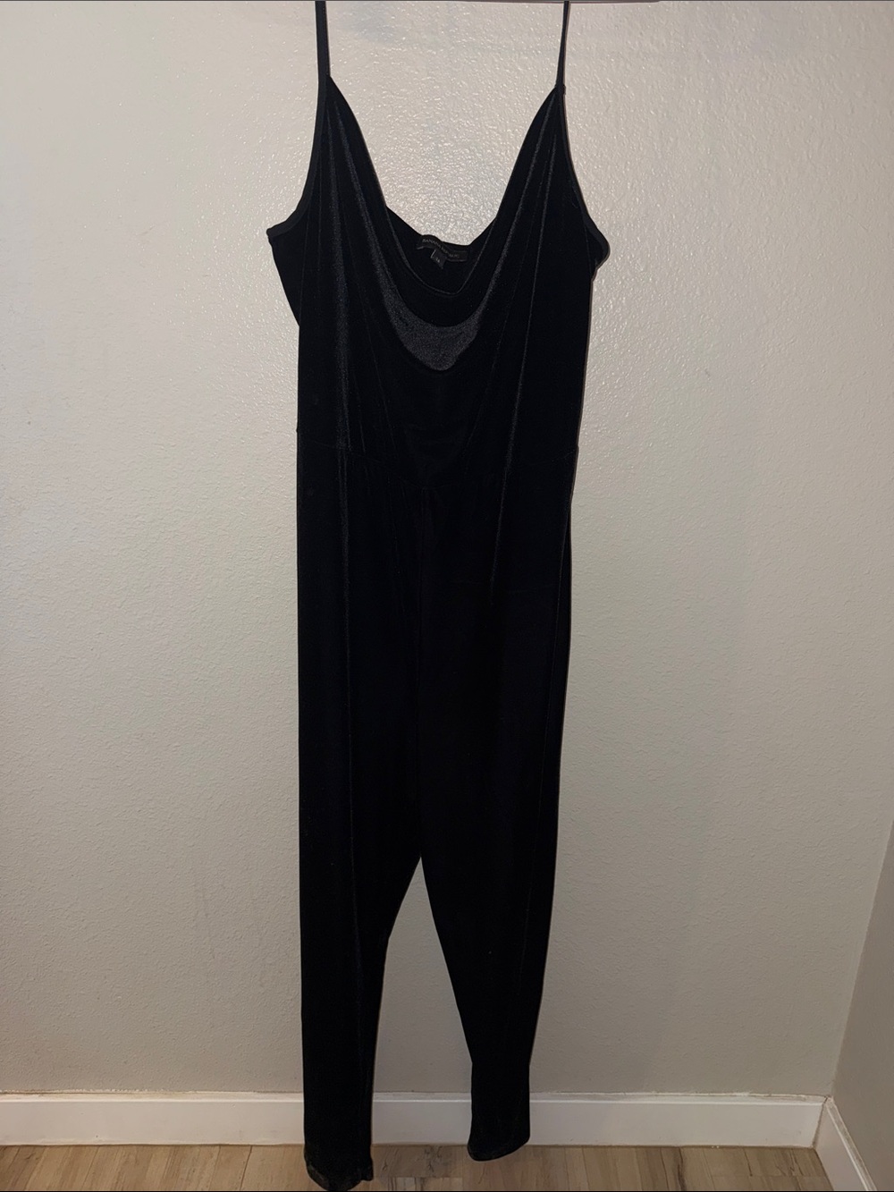 Banana Republic Black Velvet Dress Top